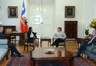 Así fue la reunión de Nadine Heredia y Michelle Bachelet en Chile