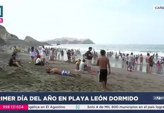 Así se vivió el primer día del 2025 en las playas del sur