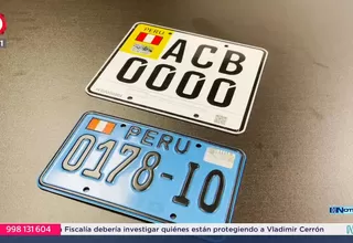 Asociación Automotriz del Perú: Piden aumentar el tamaño de placas de motos