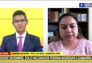 Asociación Gamarra Perú: "La población tendrá espacio de tiempo para vacunarse hasta el 15 de diciembre"