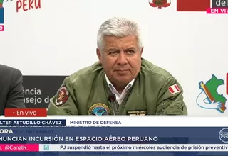 Astudillo: incursión aérea colombiana violó soberanía peruana
