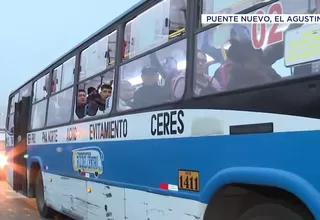 Atacaron bus que no se sumó al paro de transportistas