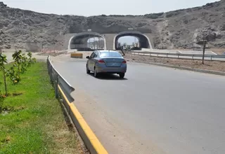 Ate: abren un carril de los túneles del cerro Puruchuco