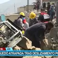 Ate: Familia quedó atrapada tras deslizamiento por sismo magnitud 5.6 registrado en Lima