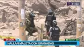 Ate: Hallan maleta con granadas guerra  - Noticias de hospital-ate