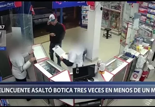 Ate: sujeto roba botica tres veces en menos de un mes