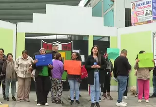 ATE: Techo colapsa en colegio Raúl Porras y padres protestan