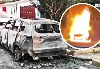 Atentado en Huacho: incendiaron la camioneta del comisario