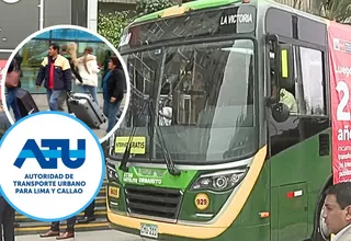 ATU descarta prohibición de maletas en buses hacia el aeropuerto