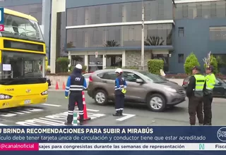 ATU emite recomendaciones para viajar seguro en el Mirabús