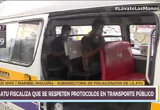 ATU reafirmó que pasajeros de cústers, combis y buses no pueden viajar parados