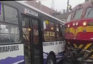 ATU sanciona a chofer y empresa tras accidente ferroviario en El Agustino