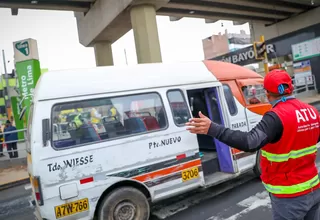 ATU: Se intervino a choferes de 1,141 vehículos sin brevetes ni SOAT entre mayo y julio