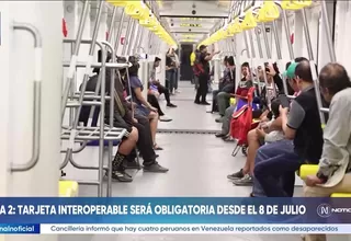 ATU: uso obligatorio de la tarjeta interoperable en Línea 2