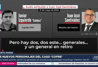 Audio atribuido a Santiváñez revela protección a Cerrón