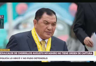 Augusto Miyashiro fue ubicado pero no pudo ser detenido porque no tiene orden de captura