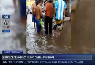 La Autoridad Nacional del Agua respondió luego del desborde del río Surco