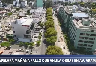 Av. Aramburú: MML apelará decisión del PJ que anula obra de ampliación de carriles