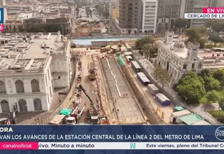 Avanza obra de la estación central de la Línea 2 del Metro