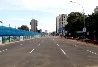 Avenida 28 de Julio fue reabierta para tránsito vehicular