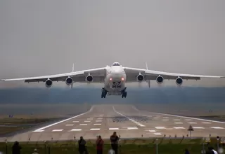 Avión Antonov de la FAP aterrizó de emergencia en el Aeropuerto Jorge Chávez