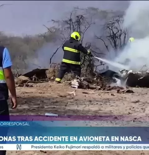 Avioneta se estrella cerca del aeródromo de Nasca y deja 12 fallecidos