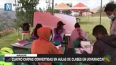 Ayacucho: Cuatro carpas convertidas en aulas de clases en Uchuraccay ponen a peligro a estudiantes - Noticias de estudiantes