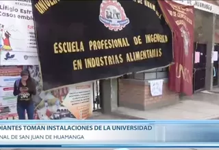 Ayacucho: estudiantes toman campus de Universidad de Huamanga 