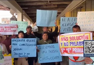 Ayacucho: Padres de colegio claman ayuda tras colapso del techo