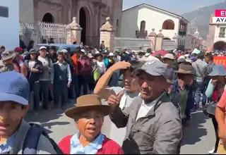 Ayacucho: Protesta contra Wilfredo Oscorima por obras inconclusas