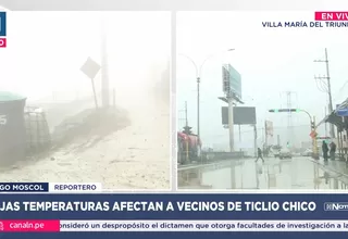 Bajas temperaturas afectan a vecinos de ticlio chico