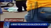 Balacera dejó tres muertos en el Callao - Noticias de whatsapp