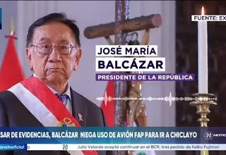 Balcázar defiende sus viajes y asegura que entregará información a la Contraloría