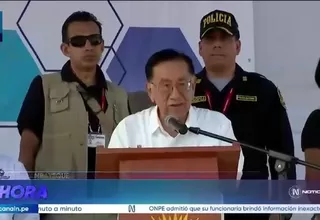 Balcázar en Olmos: “No estamos en campaña política, venimos a entregar obras”