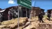 Cusco: enfrentamientos entre pobladores y la Policía dejan cuatro heridos - Noticias de cuatro-policias