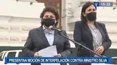 Bancada Somos Perú-Partido Morado presenta moción de interpelación contra ministro Juan Silva - Noticias de interpelacion