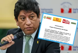 Cuatro bancadas del Senado rechazan declaraciones del defensor sobre cierre del Congreso