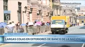  Banco de la Nación: Usuarios forman largas colas en exteriores de sede del Centro de Lima - Noticias de banco-nacion