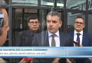 Vela tras inicio de interrogatorio a Barata: "Se han revelado algunos 'codinomes'"