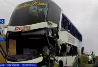 Barranca: choque entre bus y tráiler deja un saldo de 10 heridos en Paramonga