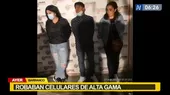 Barranco: capturan a delincuentes que robaban celulares de alta gama - Noticias de celulares-robados
