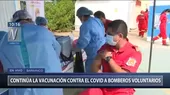 Barranco: Continúa vacunación contra el COVID-19 a bomberos voluntarios - Noticias de bomberos