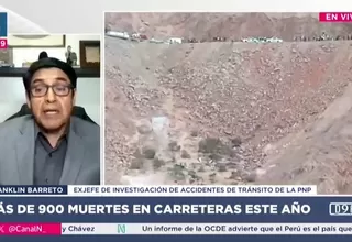 Barreto: Tramos viales no protegen a buses ni vehículos pesados