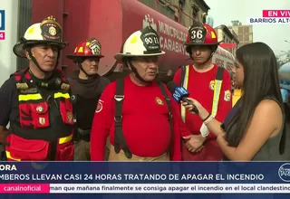 Barrios Altos: Bomberos extinguirían incendio recién el jueves