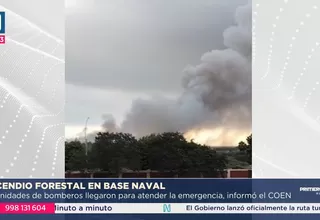 Base Naval: Incendio ha movilizado 13 unidades de bomberos