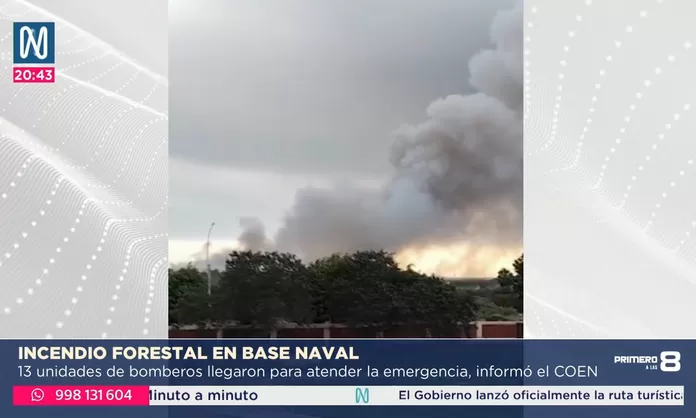 Base Naval: Incendio ha movilizado 13 unidades de bomberos | Canal N