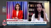 Sigrid Bazán: "Votar viciado es una alternativa, pero no es la mía" - Noticias de sigrid-bazan