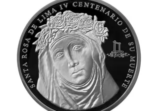 BCR estrena moneda de plata alusiva al IV Centenario de Muerte de Santa Rosa 