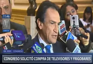 Becerril justificó compra de televisores y frigobares en el Congreso