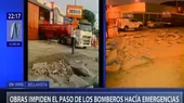 Bellavista: bomberos impedidos de atender emergencias porque municipio rompió pista - Noticias de bellavista